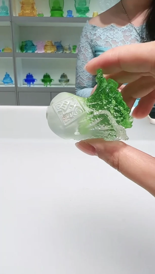 手工艺品琉璃小白菜