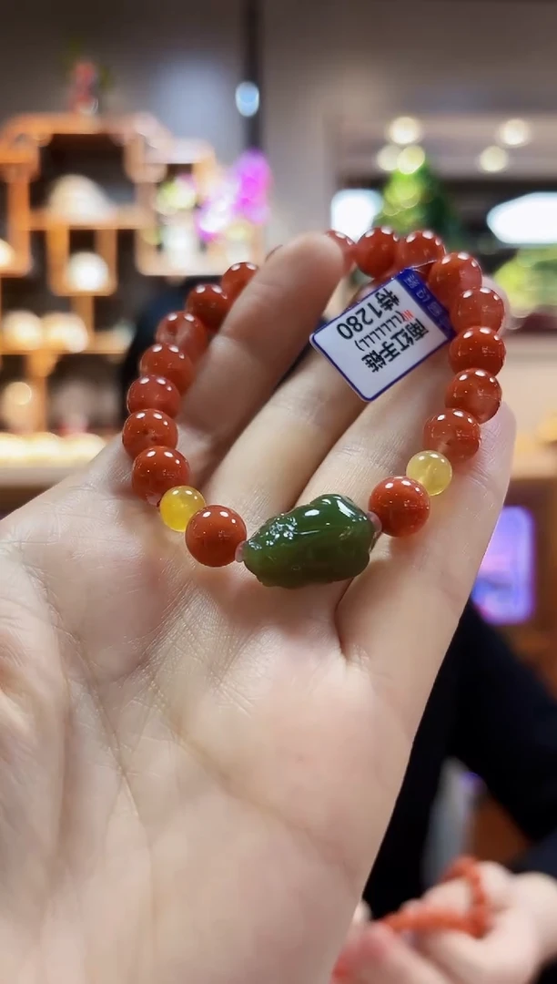 【闪购商品】南红玛瑙手链未镶嵌手链9.2