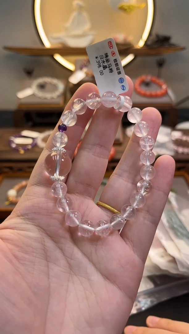 水晶手链未镶嵌货号874