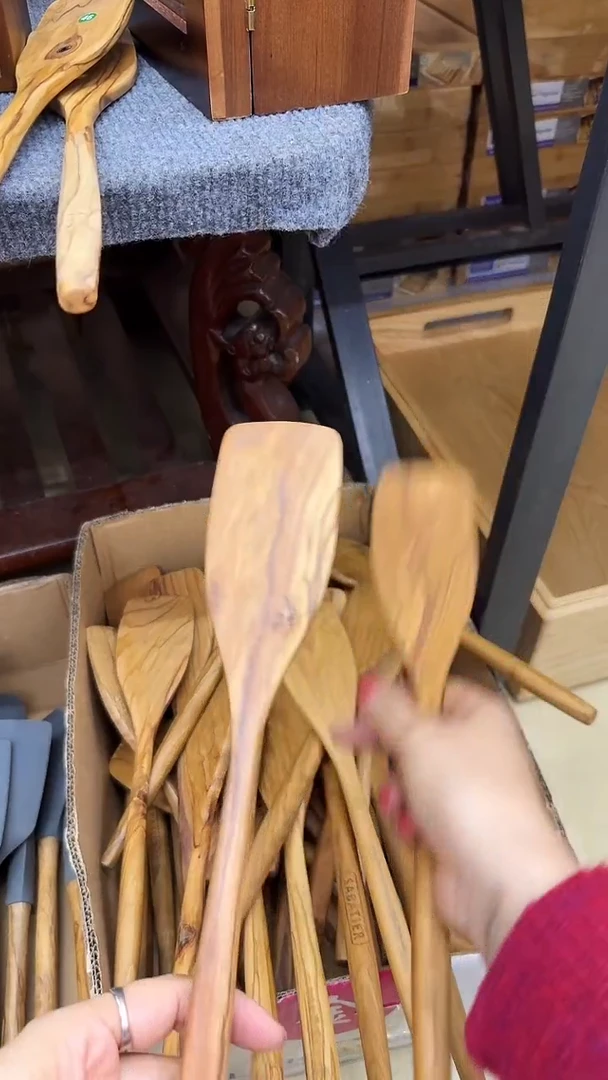 闪购木制品 橄榄木瑕疵铲