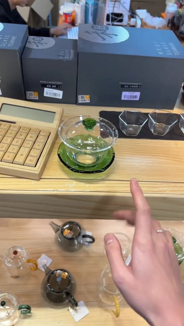 【闪购商品】定制款-盖碗-湖绿色