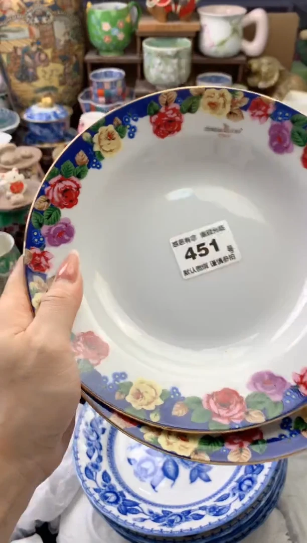 瓷片挖*欢451号六六工艺品瓷器