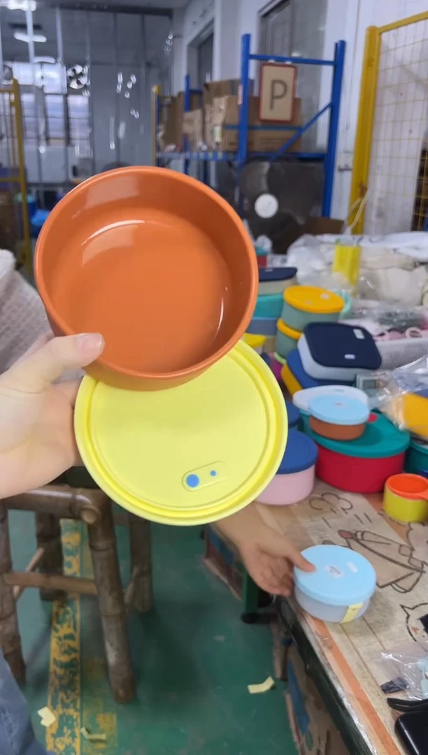 硅胶橘底黄盖-700排气圆盒