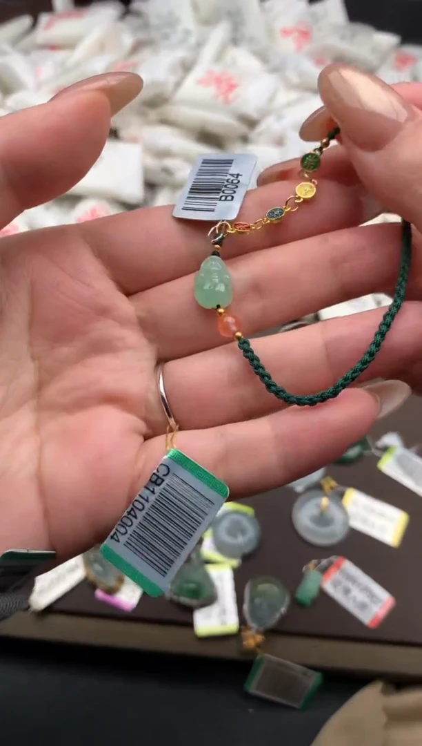 【闪购商品】翡翠手绳银S925镶嵌一