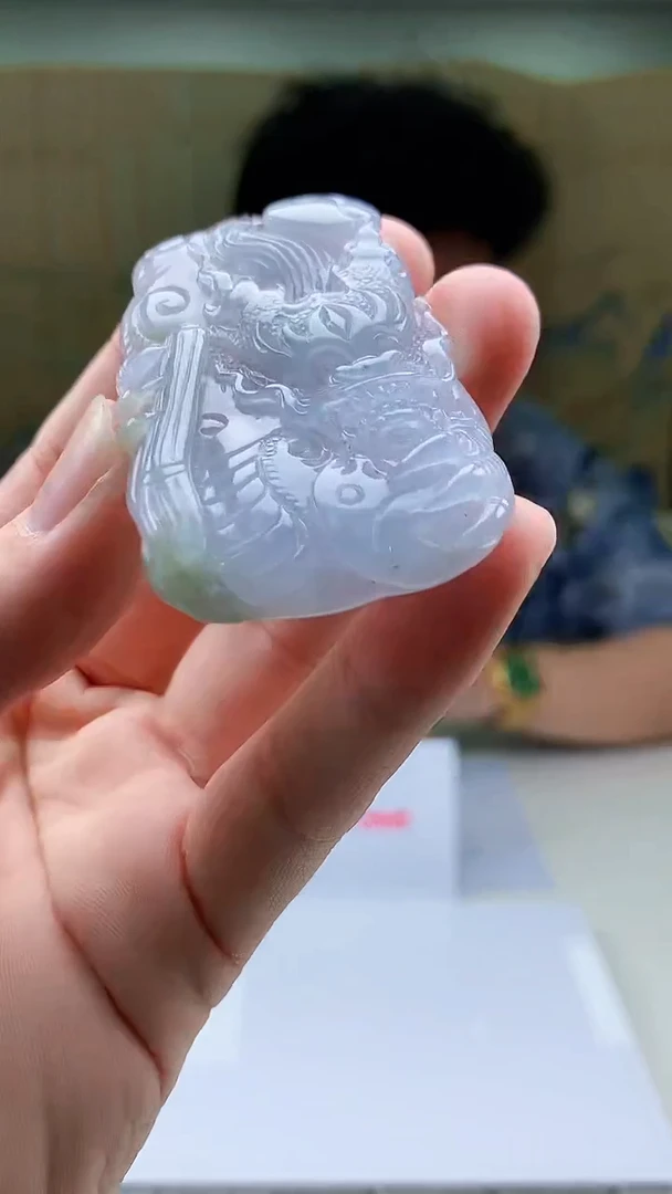 【闪购商品】定制翡翠未镶嵌4688bb-毛货挂件81