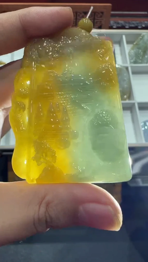 未镶嵌挂件翡翠A货翡翠多样性孤品