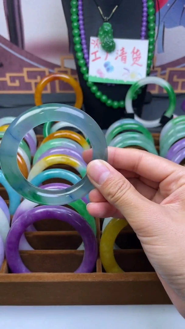 非金属仿水晶开****天手镯