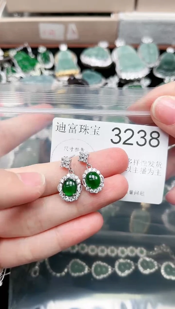 【闪购商品】翡翠颈饰未镶嵌赠皮绳3238