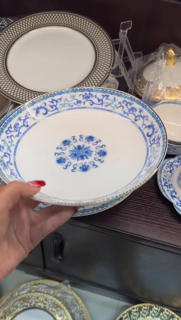 【闪购商品】瓷片8英寸菜盘2个福利款