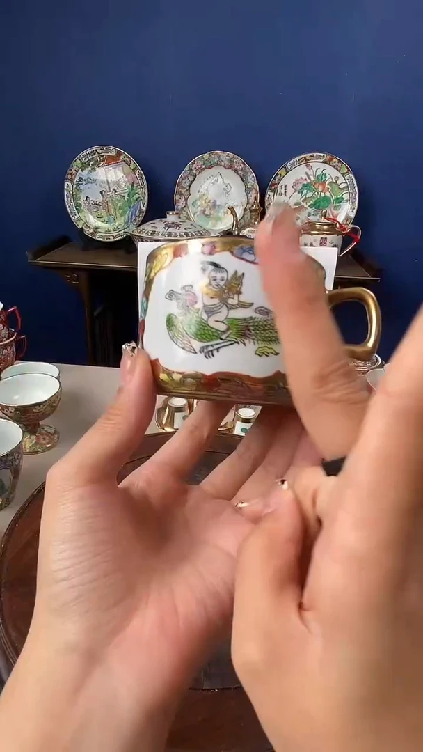 瓷片微瑕景德镇窑厂瓷摆件单件
