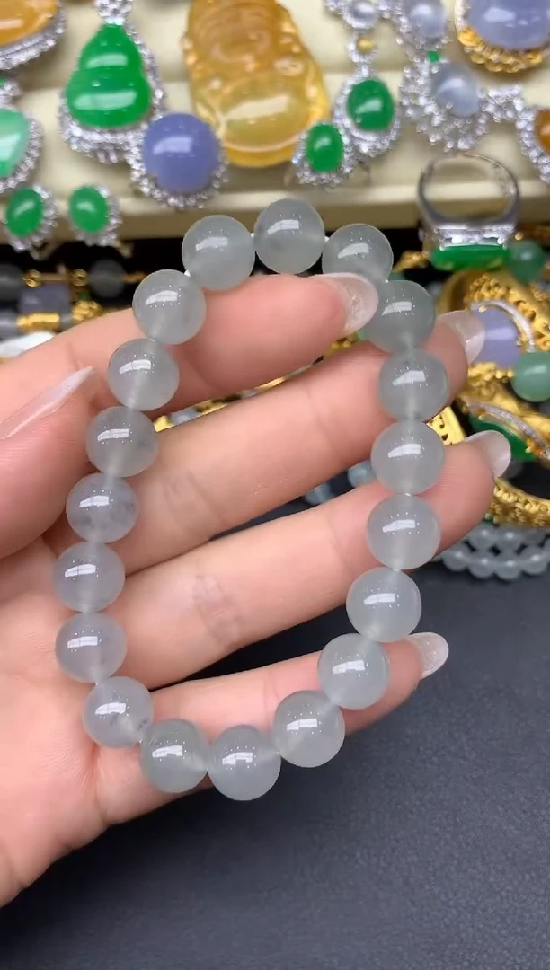 未镶嵌手串翡翠379-雪姐翡翠天天见