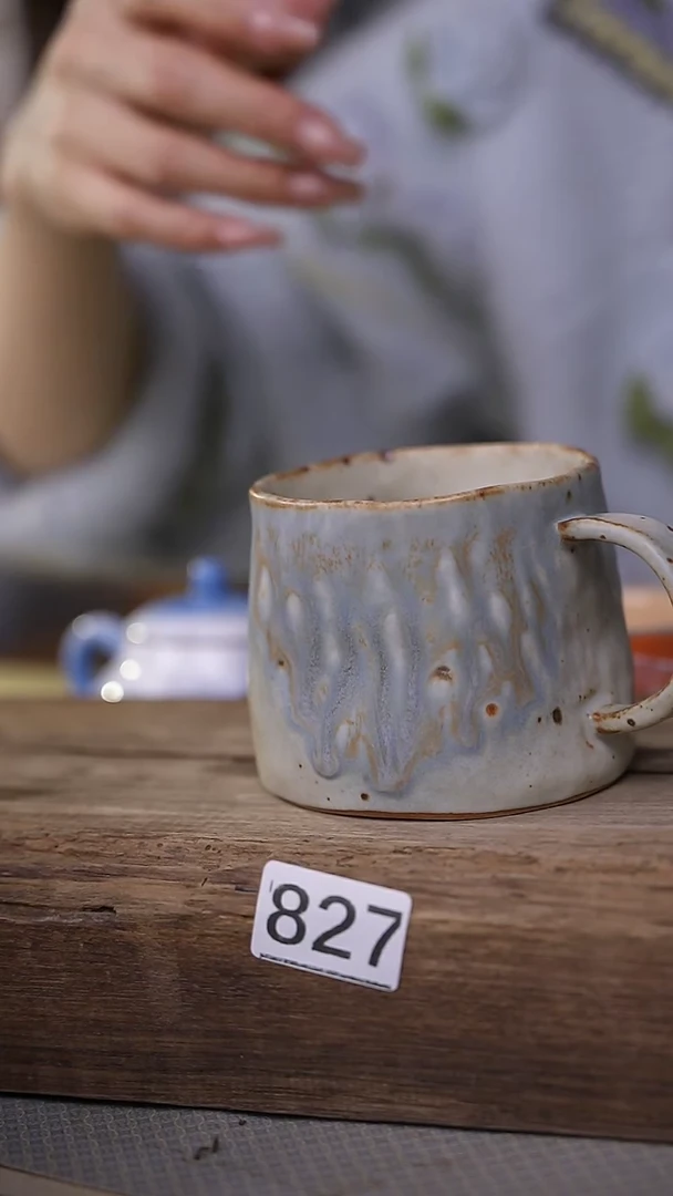 【闪购商品】瓷片青瓜系列 设计师手作款 咖啡杯