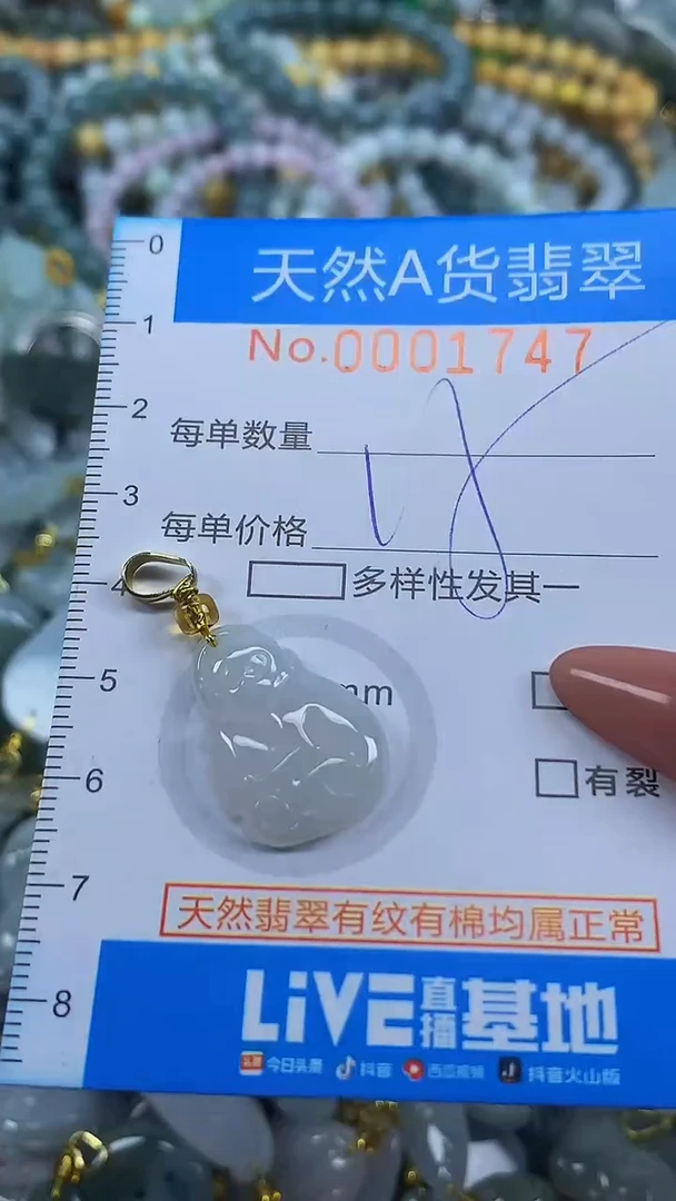 颈饰未镶嵌翡翠净货挂件-1747
