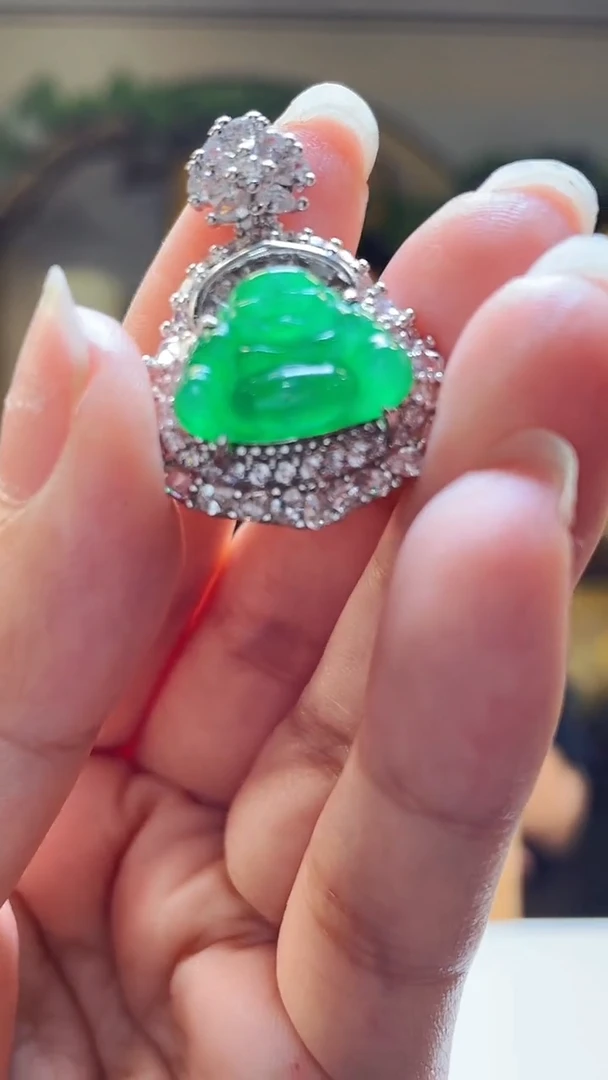 翡翠未镶嵌颈饰L-@@LFJJ071501