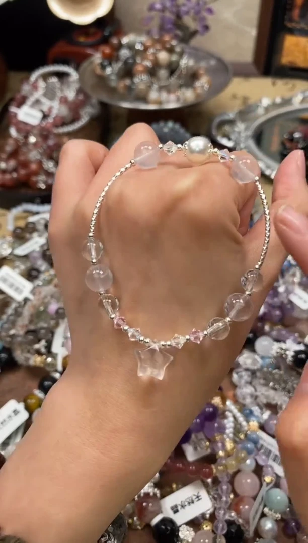 【闪购商品】水晶手链银S925镶嵌284手串