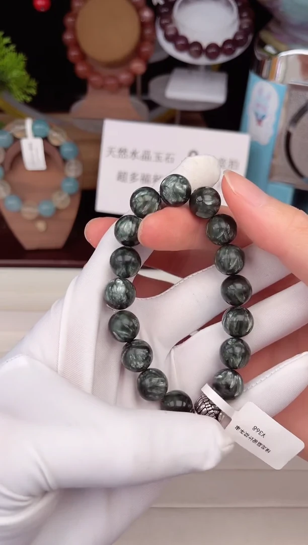 未镶嵌珠宝半成品水晶绿龙晶素圈0018