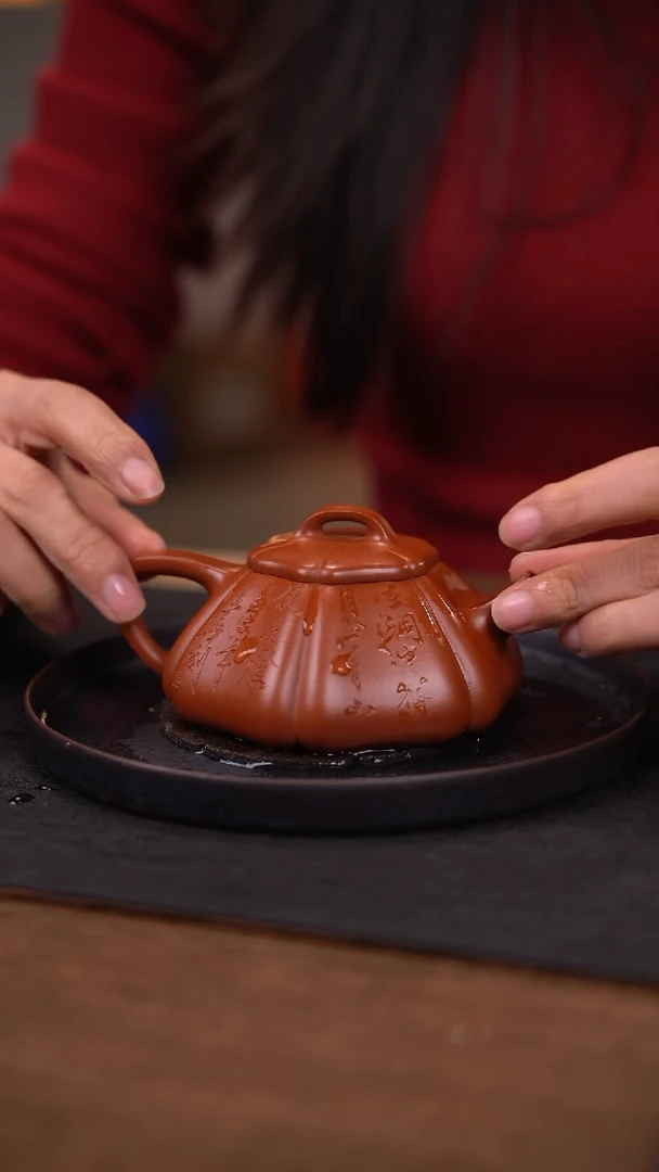 【闪购商品】紫砂茶壶张晔  海棠石瓢