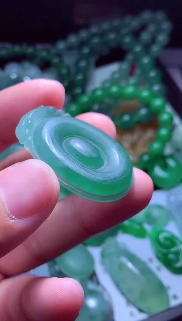 未镶嵌定制翡翠雅*#翡翠毛货定制