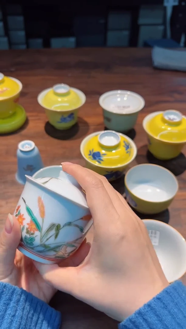 【闪购商品】观云拟古 春归盖碗