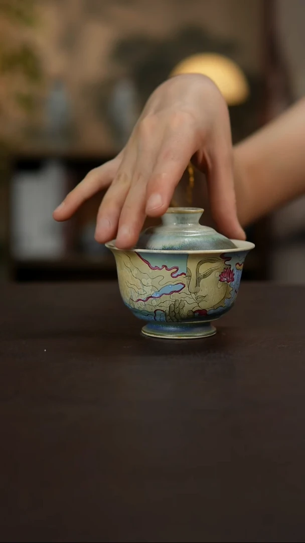 杯景德镇陶瓷杯碗柴烧多人