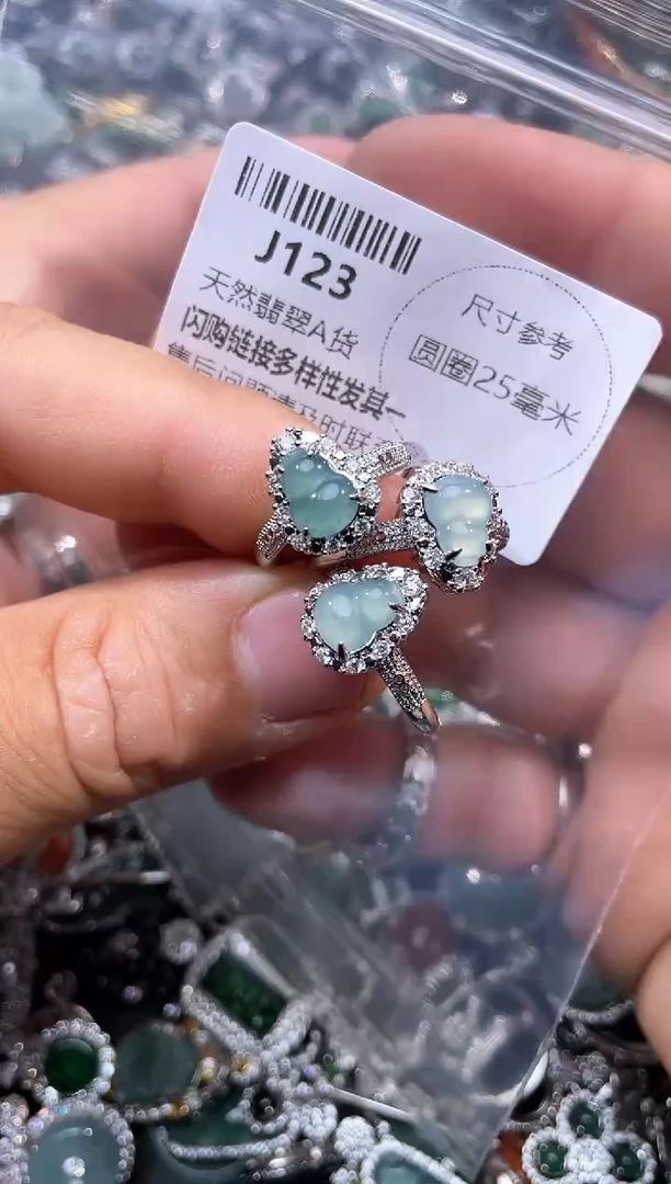 【闪购商品】翡翠颈饰未镶嵌J123戒指 多样性发其一