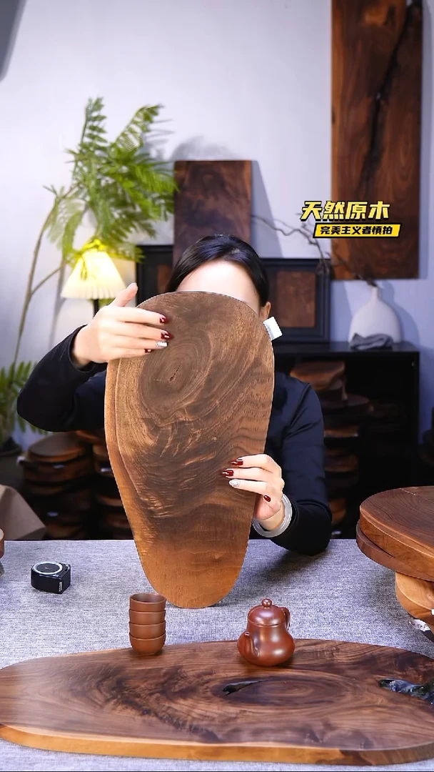 木北美黑胡桃原木.干裂疤结不属于商品质量问题完美主义者慎拍