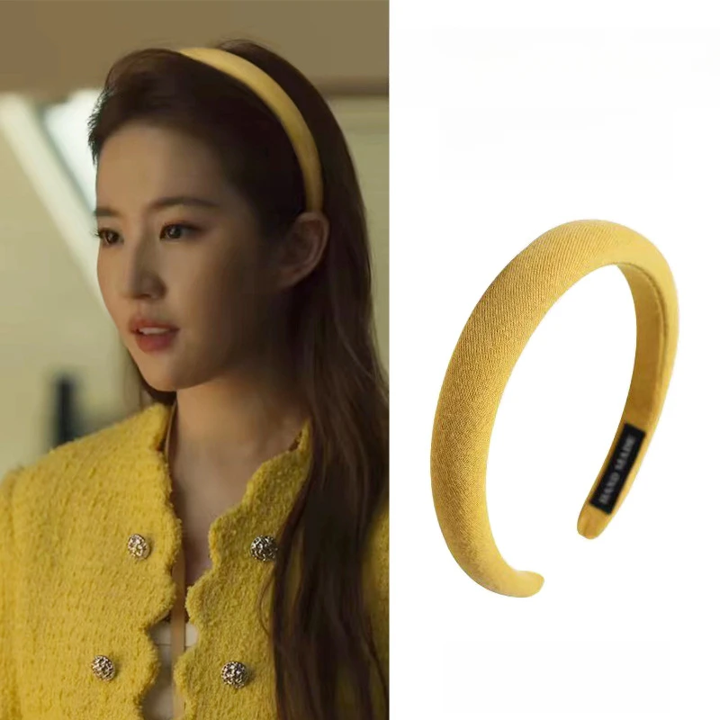 网红ins风纯色高颅顶压发箍
