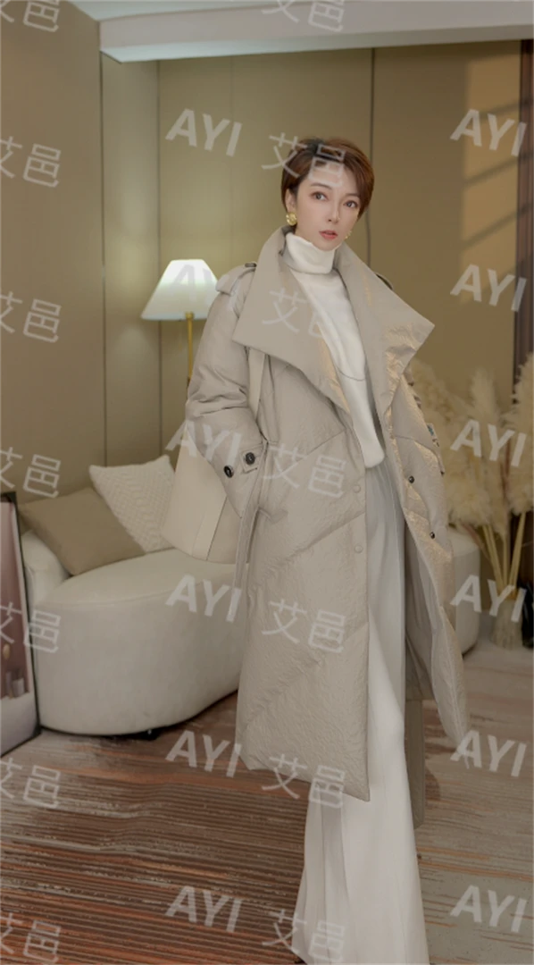 中长款时尚羊皮干练简约气场拉满必入外套