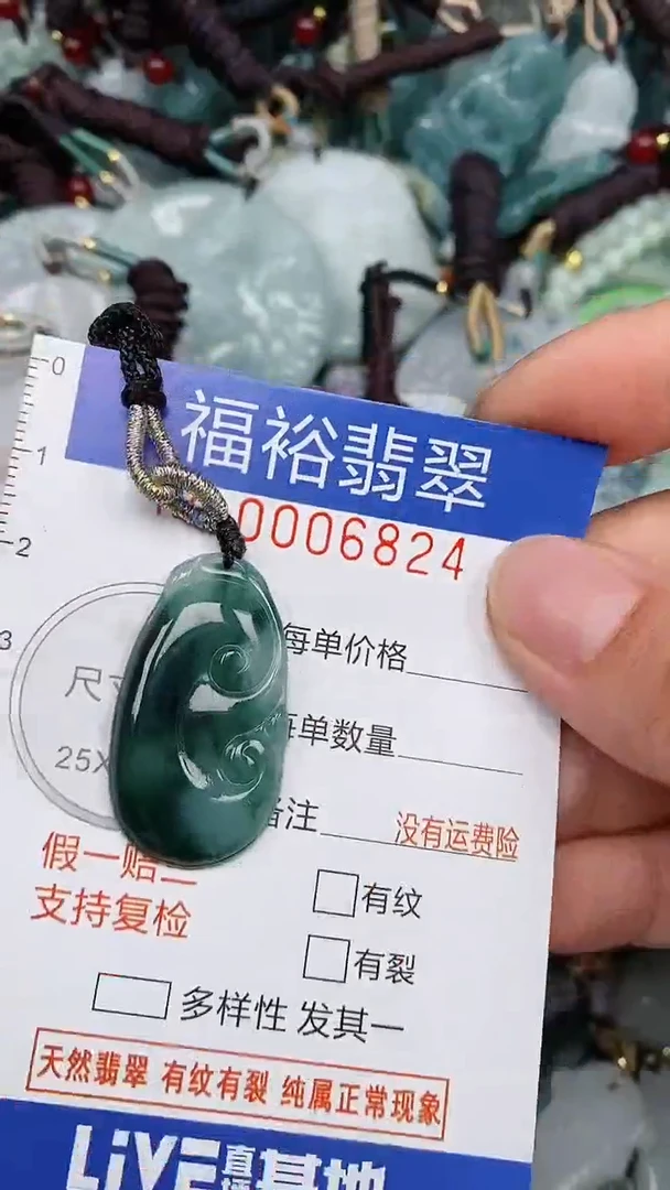 翡翠未镶嵌颈饰...0006824
