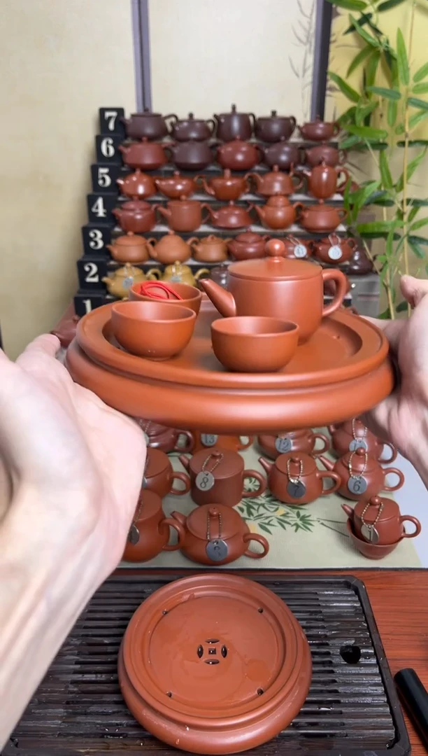 《****西8寸扁茶盘+2号汉瓦100cc