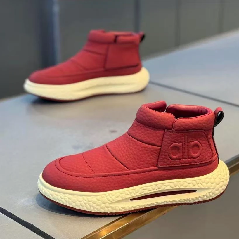 2025冬季新款加绒加厚东北高帮皮面男鞋加棉时尚百搭套筒保暖潮鞋