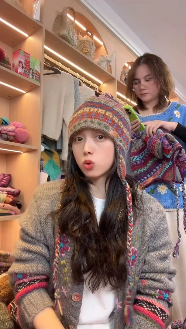 羊毛静****开百羊毛护耳帽B657