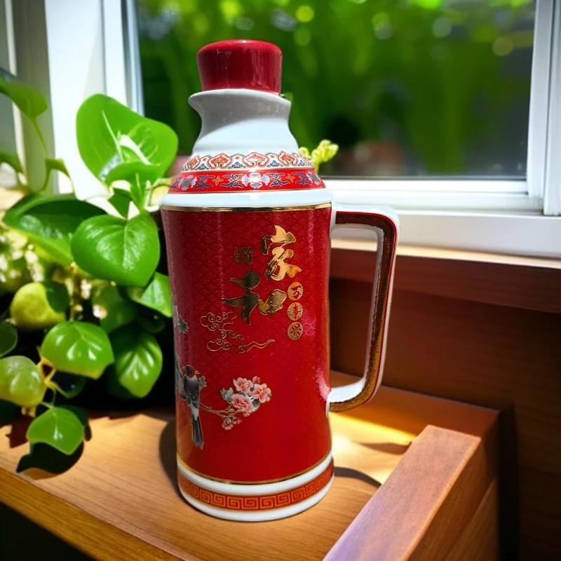 ZY-DP-A415新款中国红家和万事兴600毫升酒壶