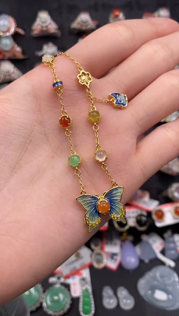 银S925镶嵌戒指翡翠天然A货翡翠73