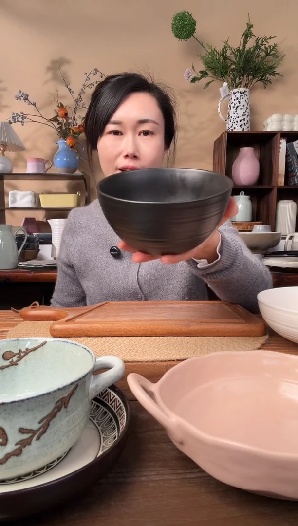 6英寸螺纹麻点黑碗微瑕