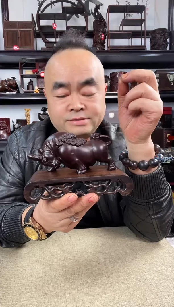 木老李红木工艺品1219+牛