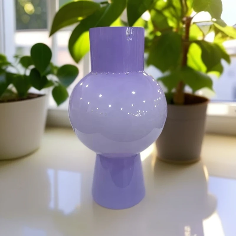 S外贸孤品紫色中古花瓶花器