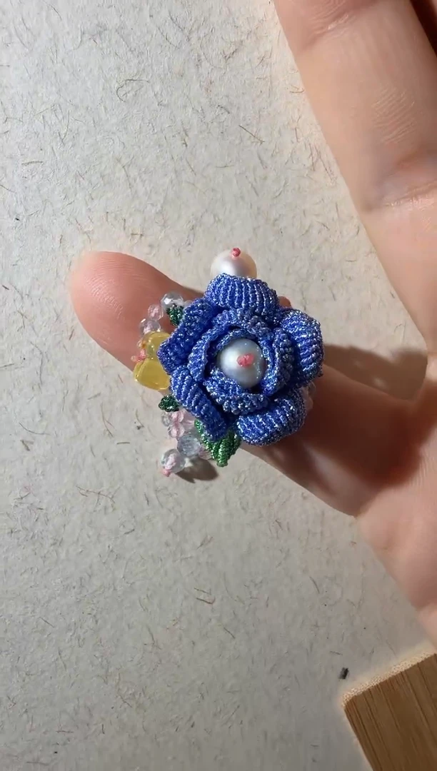 未镶嵌琥珀戒指琥珀桂花戒指