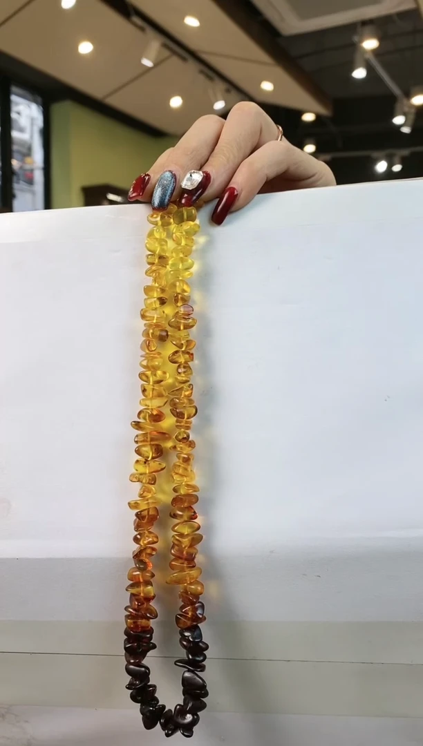 【闪购商品】琥珀颈饰未镶嵌多样性发一