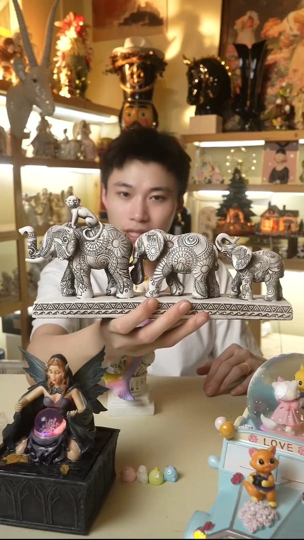 默认微瑕高端树脂陶瓷摆件Y