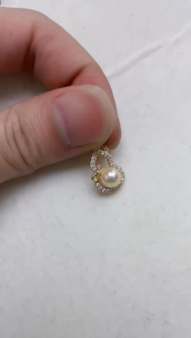 颈饰银S925镶嵌海水珍珠