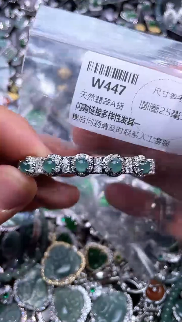 【闪购商品】翡翠颈饰未镶嵌W447手镯
