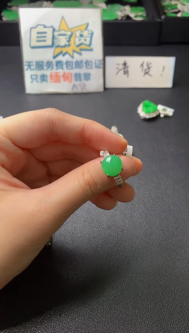 颈饰银S925镶嵌翡翠翡翠