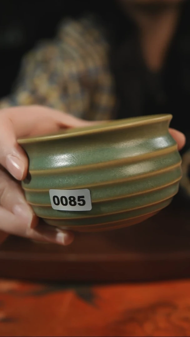 杯子085  柴烧 汝州原产地原矿仿古老釉