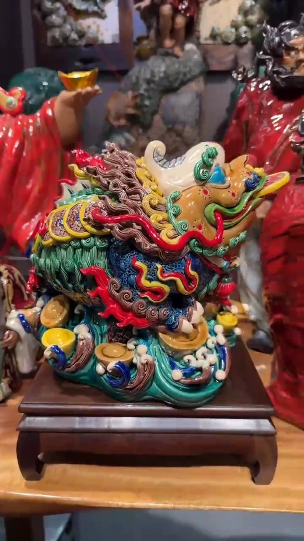 陶瓷辉**生大金蟾一件