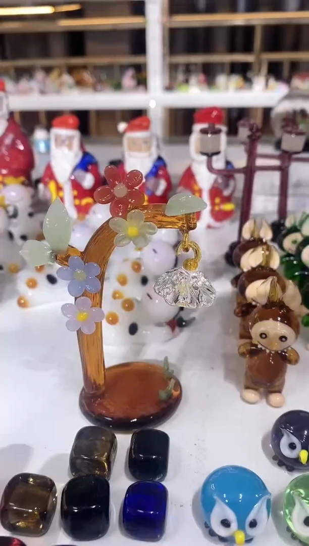 手工艺品琉璃花树路灯