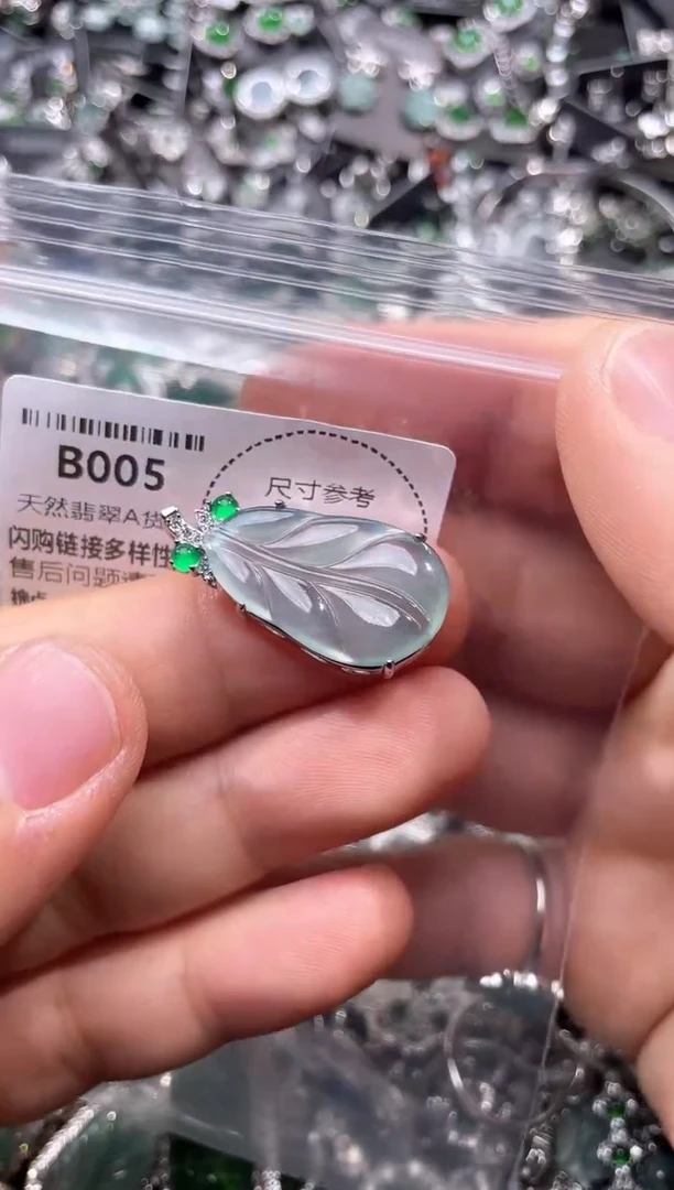 翡翠未镶嵌颈饰B005吊坠