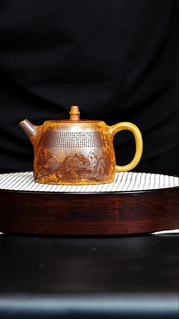 茶壶紫砂宜兴紫砂 汉铎壶