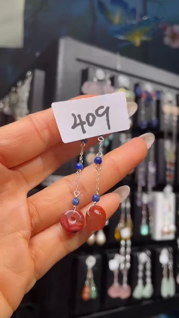 银S925镶嵌耳饰紫晶喜欢拍微瑕