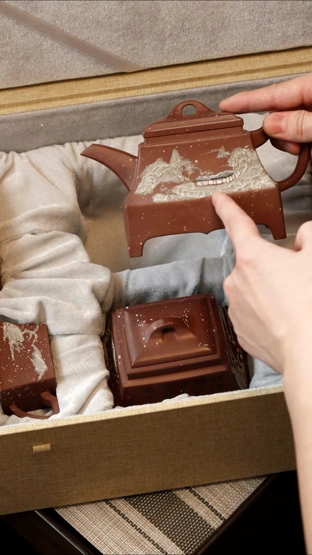 【闪购商品】紫砂茶壶【k094】江山如画套组